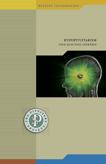 A book cover with an image of a head and the words " hypopitutarism."